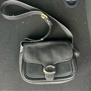 Coach Black Leather Crossbody Bag